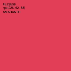 #E23E58 - Amaranth Color Image