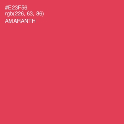 #E23F56 - Amaranth Color Image