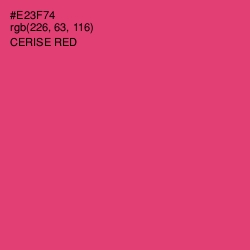 #E23F74 - Cerise Red Color Image