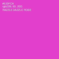 #E23FCA - Razzle Dazzle Rose Color Image