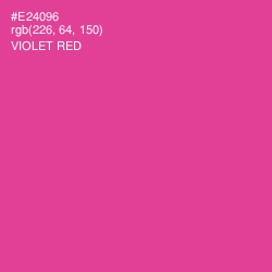 #E24096 - Violet Red Color Image