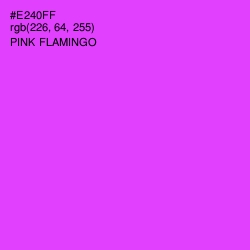 #E240FF - Pink Flamingo Color Image