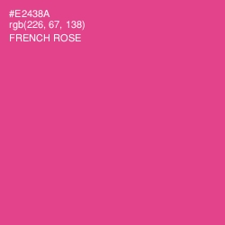 #E2438A - French Rose Color Image