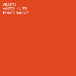 #E24721 - Pomegranate Color Image