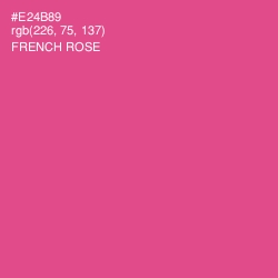 #E24B89 - French Rose Color Image