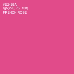 #E24B8A - French Rose Color Image