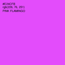 #E24CFB - Pink Flamingo Color Image