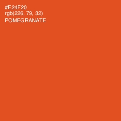 #E24F20 - Pomegranate Color Image