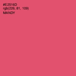 #E2516D - Mandy Color Image