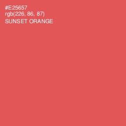 #E25657 - Sunset Orange Color Image