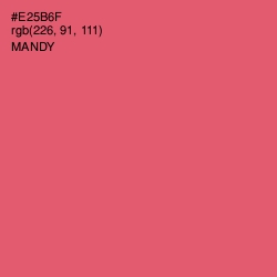 #E25B6F - Mandy Color Image