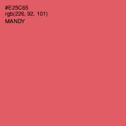 #E25C65 - Mandy Color Image