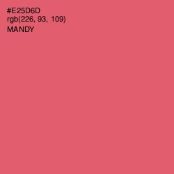 #E25D6D - Mandy Color Image