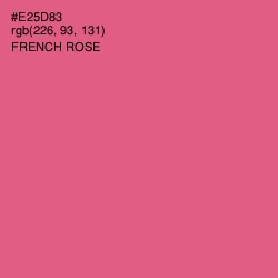 #E25D83 - French Rose Color Image