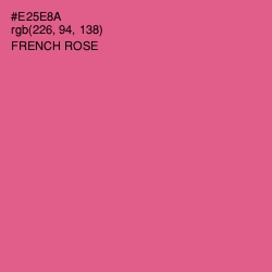 #E25E8A - French Rose Color Image