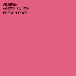 #E25F80 - French Rose Color Image