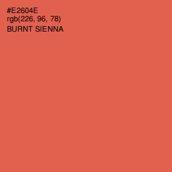 #E2604E - Burnt Sienna Color Image