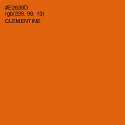 #E2630D - Clementine Color Image