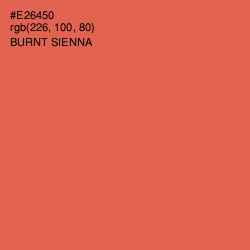 #E26450 - Burnt Sienna Color Image