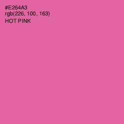 #E264A3 - Hot Pink Color Image
