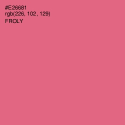 #E26681 - Froly Color Image