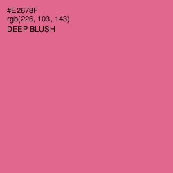 #E2678F - Deep Blush Color Image