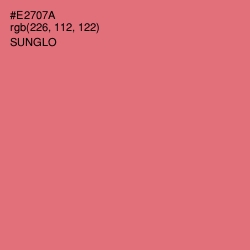 #E2707A - Sunglo Color Image