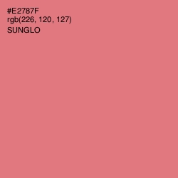 #E2787F - Sunglo Color Image