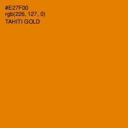 #E27F00 - Tahiti Gold Color Image