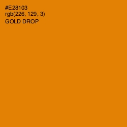 #E28103 - Gold Drop Color Image