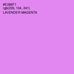 #E286F1 - Lavender Magenta Color Image