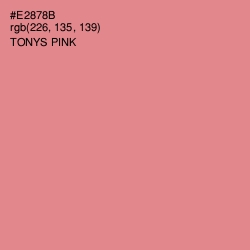 #E2878B - Tonys Pink Color Image