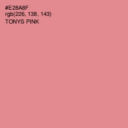 #E28A8F - Tonys Pink Color Image