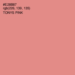 #E28B87 - Tonys Pink Color Image