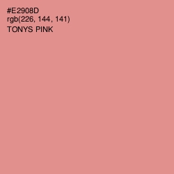 #E2908D - Tonys Pink Color Image