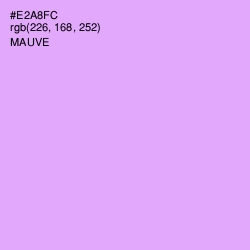#E2A8FC - Mauve Color Image