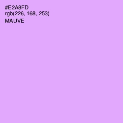 #E2A8FD - Mauve Color Image