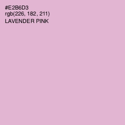 #E2B6D3 - Lavender Pink Color Image