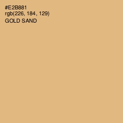 #E2B881 - Gold Sand Color Image