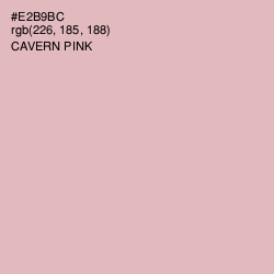 #E2B9BC - Cavern Pink Color Image