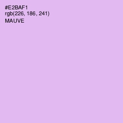 #E2BAF1 - Mauve Color Image