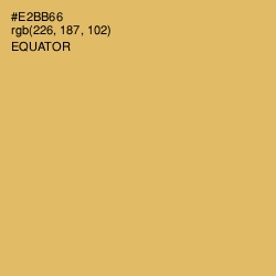 #E2BB66 - Equator Color Image