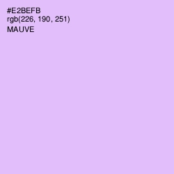 #E2BEFB - Mauve Color Image