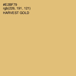 #E2BF79 - Harvest Gold Color Image