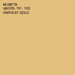 #E2BF7B - Harvest Gold Color Image