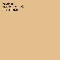 #E2BF8B - Gold Sand Color Image