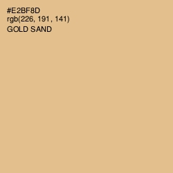 #E2BF8D - Gold Sand Color Image