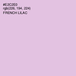 #E2C2E0 - French Lilac Color Image