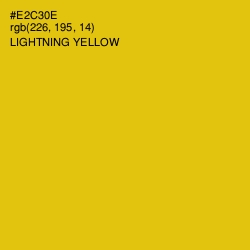 #E2C30E - Lightning Yellow Color Image