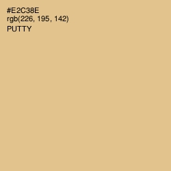 #E2C38E - Putty Color Image